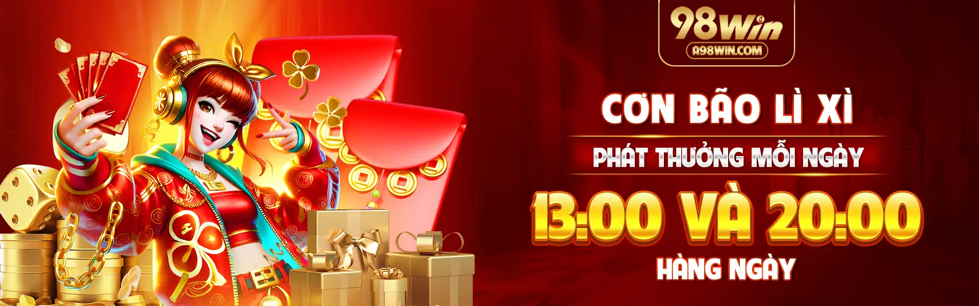 Cơn bão lì xì phát thưởng hàng ngày tại 98win