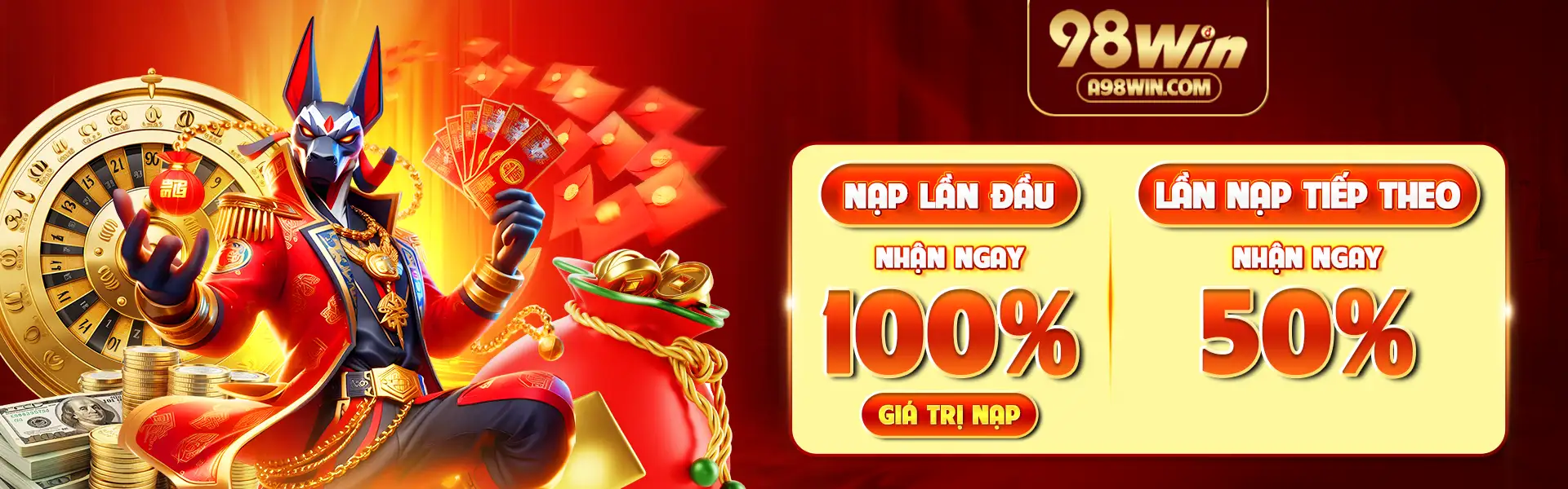 Nạp càng nhiều nhận thưởng càng lớn tại 98win